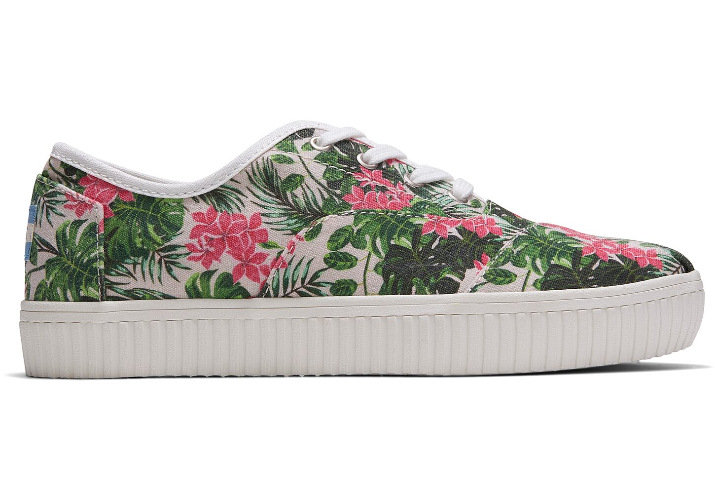 Toms Floral Print Canvas Cordones Indio - Womens Sneakers - Multicolor - NZ - 650932XOL